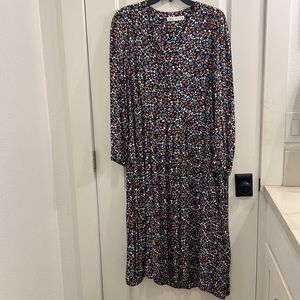 ZARA floral print maxi dress